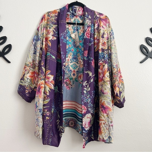 New Johnny Was Weller Topiary Hunter Kimono | Size XXL - Picture 5 of 11